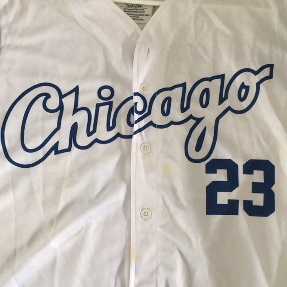 Baseball Chicago MJ 23 style Tee Size L - Picture 1 of 4